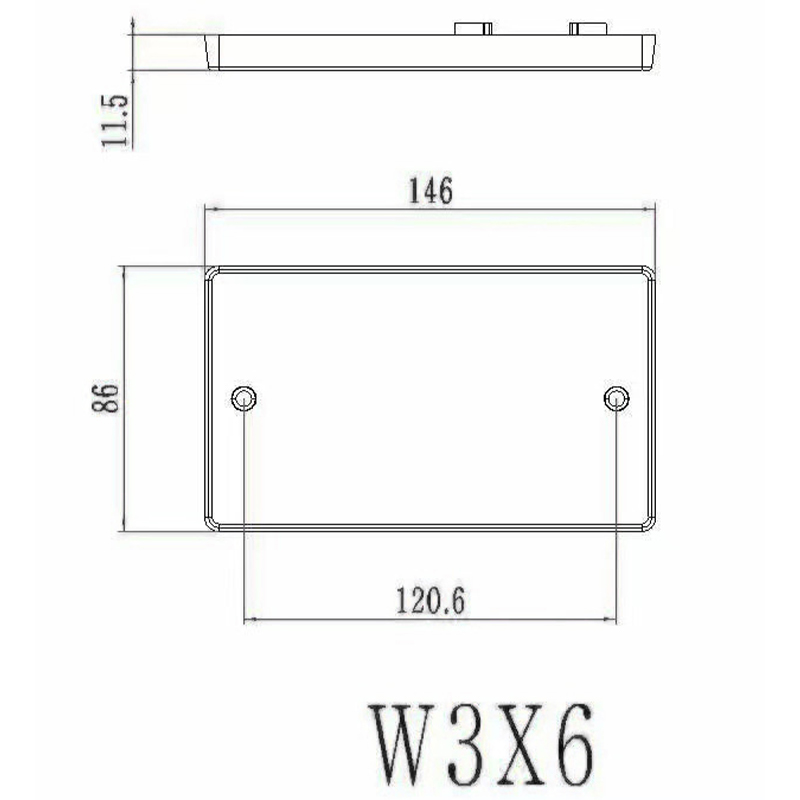 Baquelita 13A Toma conmutada de 2 grupos HK6213W