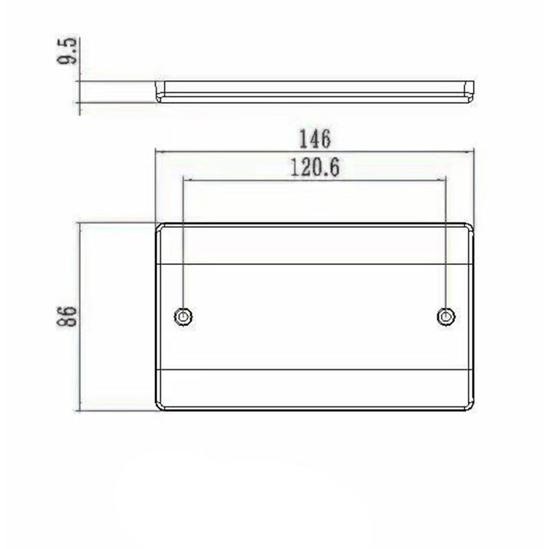 Placa de cocción de baquelita 45A DP con neón (3x6) HK6145VN-36